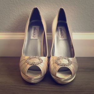 Ivory wedding heels